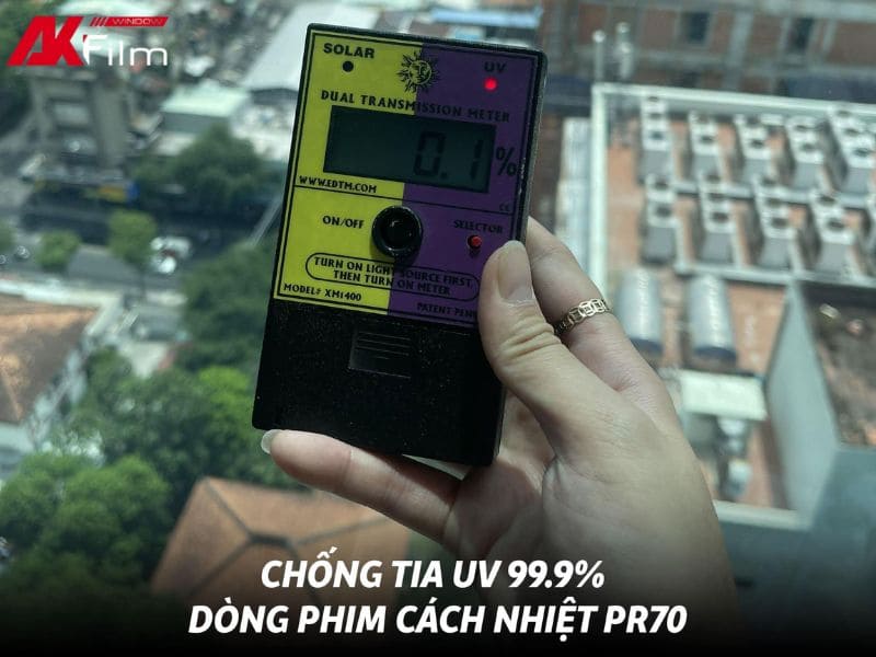 Ưu điểm cản tia UV của phim nhà kính 3M Prestige PR70