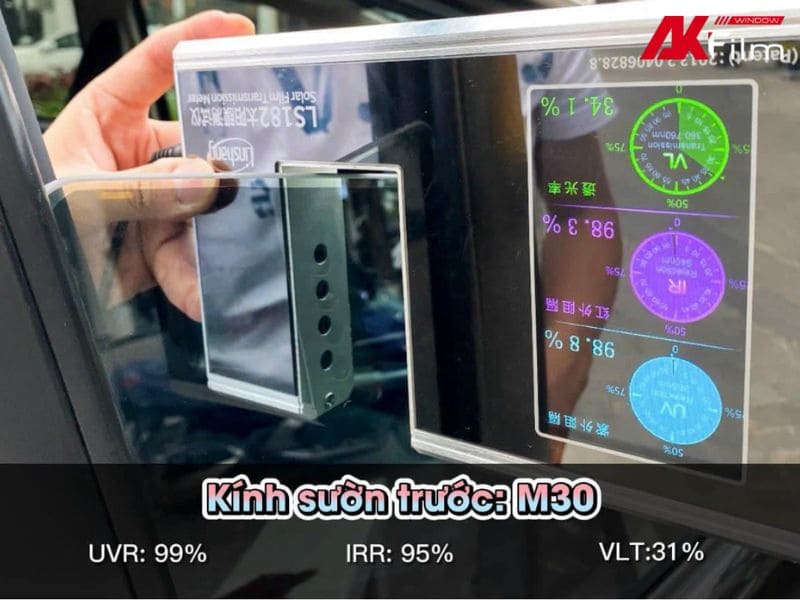 so-sanh-phim-cach-nhiet-3m-va-photosync-thong-so-do-cua-phim Test thông số phim cách nhiệt Photosync