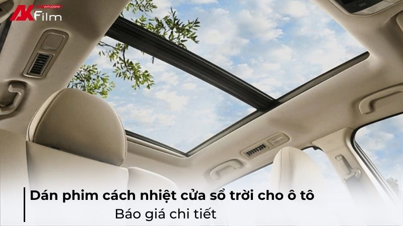 Dán phim cách nhiệt cửa sổ trời