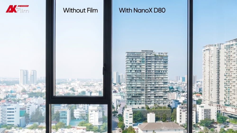Phim cách nhiệt NanoX Diamond View giúp cách nhiệt hiệu quả, giữ trọn tầm nhìn