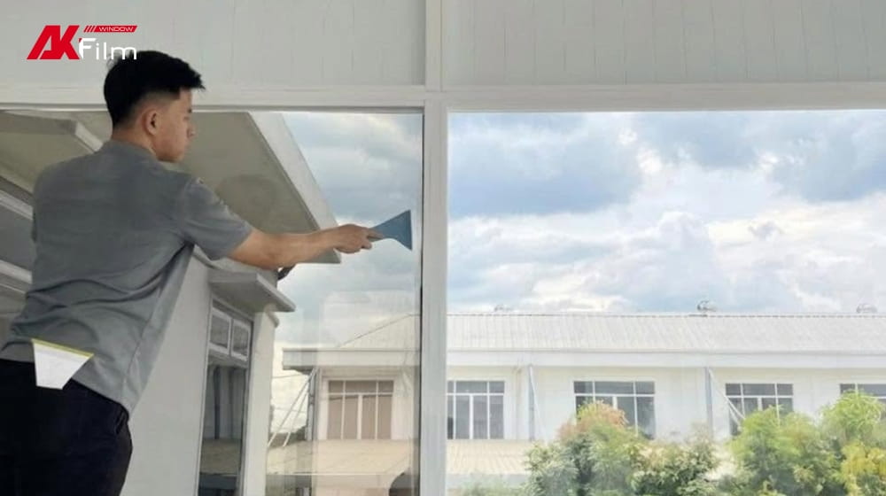 Quy trình dán phim cách nhiệt chung cư chuyên nghiệp tại AKFilm