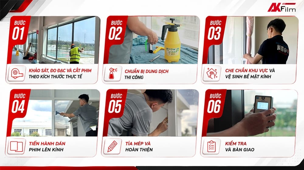 Các bước dán phim cách nhiệt cho nhà xưởng, nhà máy đạt chuẩn