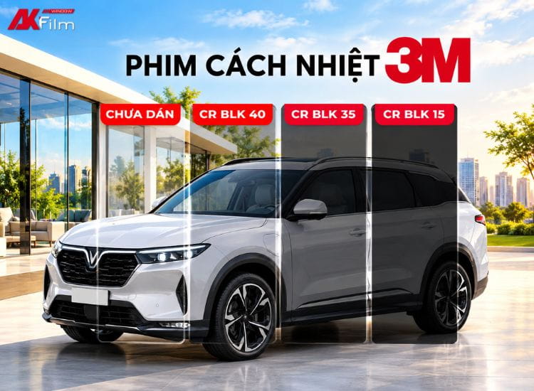 Phim cách nhiệt Mỹ 3M có nhiều dòng sản phẩm, đáp ứng nhu cầu chống nóng cho ô tô với các mức giá khác nhau