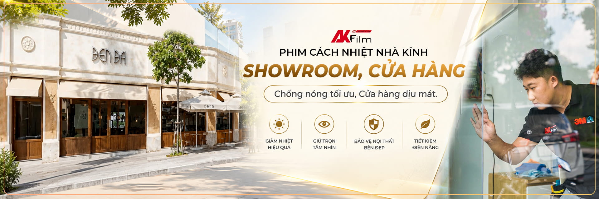 Phim cách nhiệt showroom (cửa hàng)
