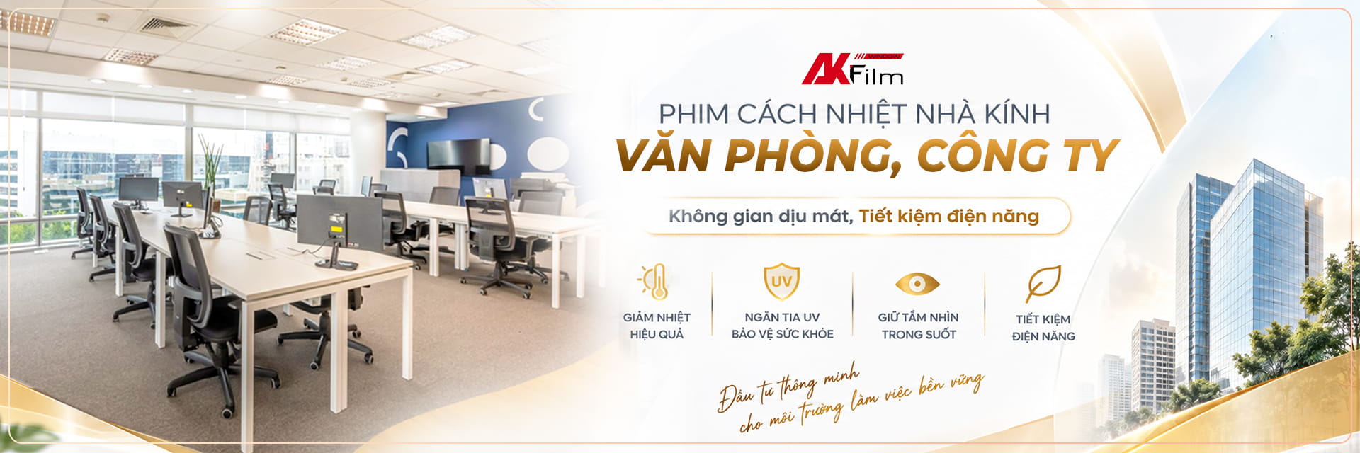 Phim cách nhiệt văn phòng, toà nhà
