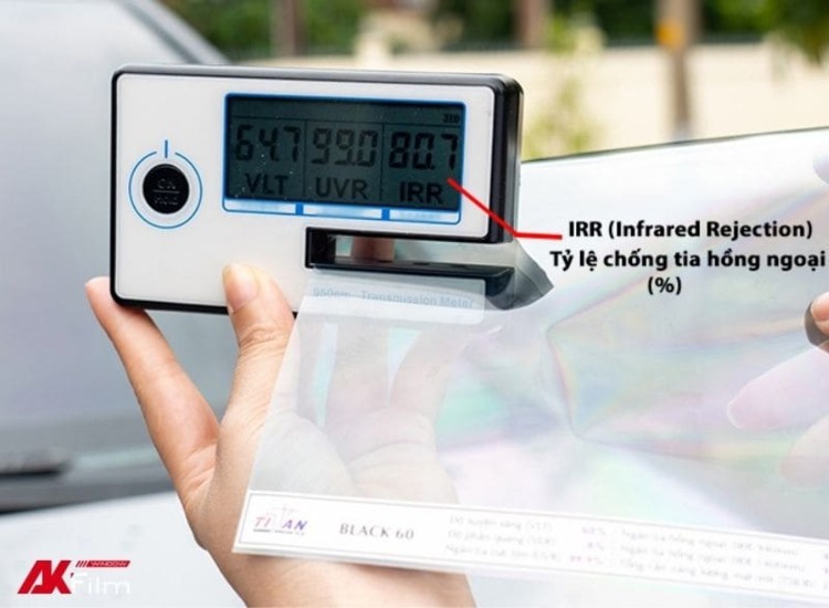 Tỷ lệ cản tia hồng ngoại của phim cách nhiệt