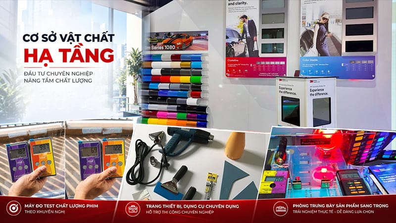 Cơ sở vật chất tại AKFilm phục vụ thi công phim cách nhiệt