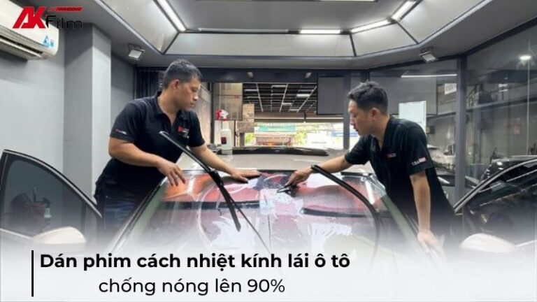 Dán phim cách nhiệt kính lái