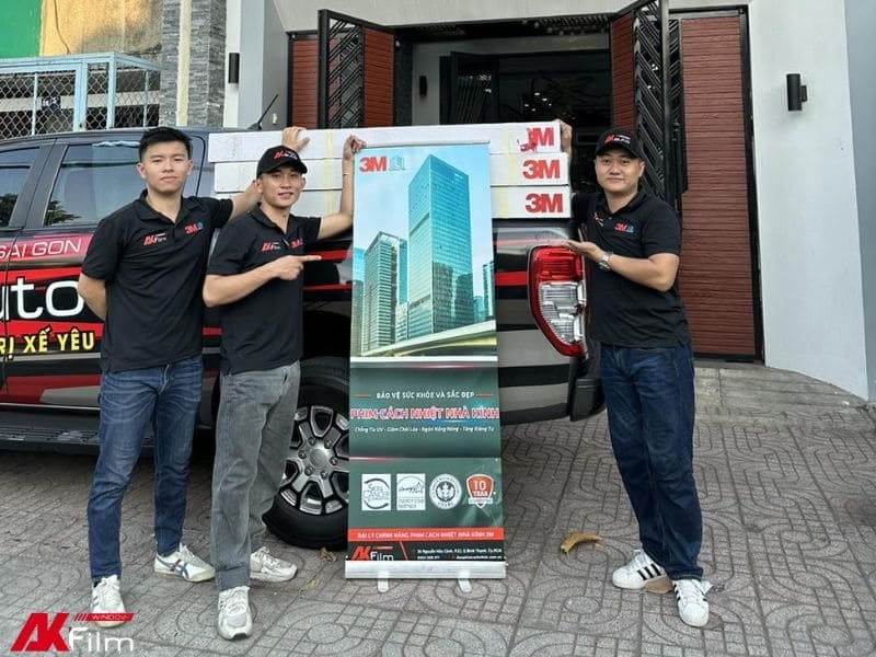 AKFilm thi công phim cách nhiệt nhà kính 3M chính hãng tại TP.HCM