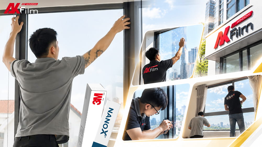Kỹ thuật viên chuyên trách, giàu kinh nghiệm trong thi công phim cách nhiệt nhà kính