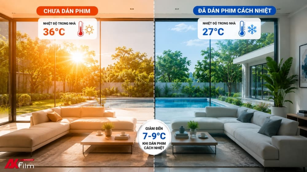 Dán phim cách nhiệt biệt thự, nhà phố giữ không gian luôn mát mẻ