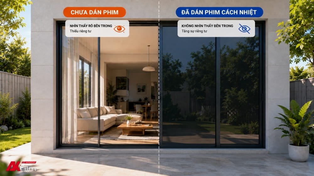 Dán phim cách nhiệt biệt thự, nhà phố tạo không gian riêng tư, thoải mái