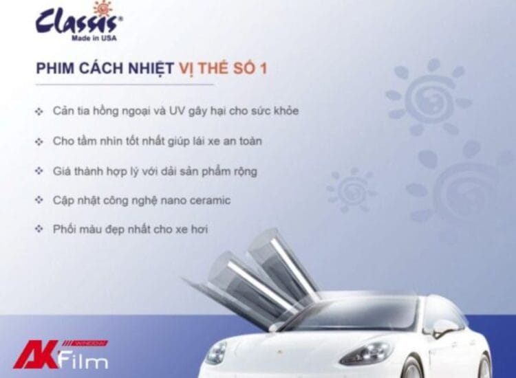 Phim cách nhiệt Classis chất lượng cao, giá thành hợp lý
