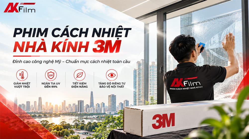Phim cách nhiệt nhà kính 3M giúp giảm nhiệt, duy trì không gian thoáng mát