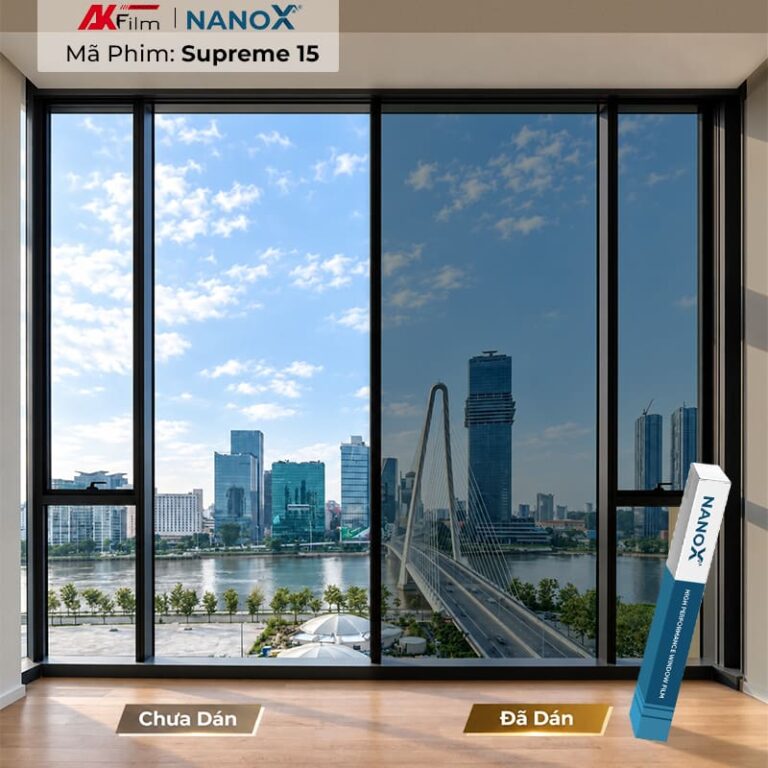 Phim cách nhiệt nhà kính NanoX Supreme 15