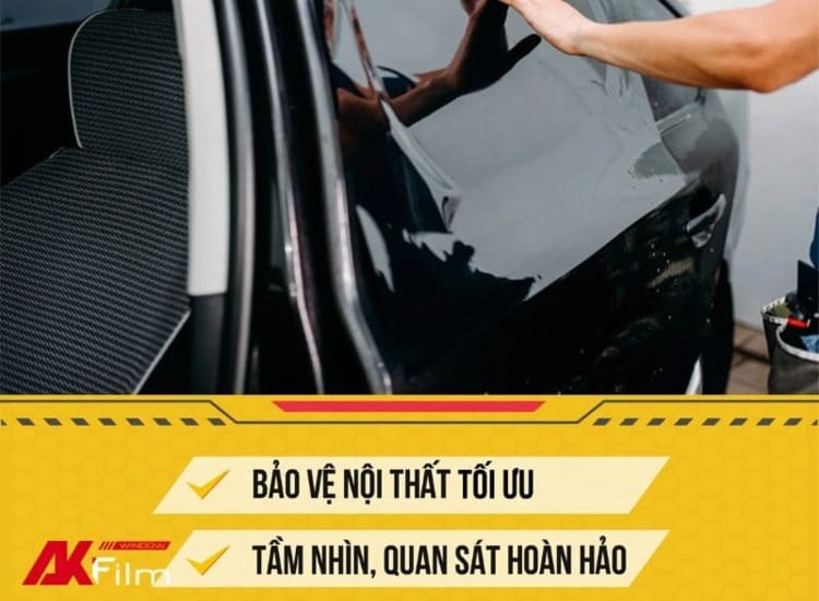 Phim cách nhiệt VOX cản nhiệt và đảm bảo tầm nhìn tốt
