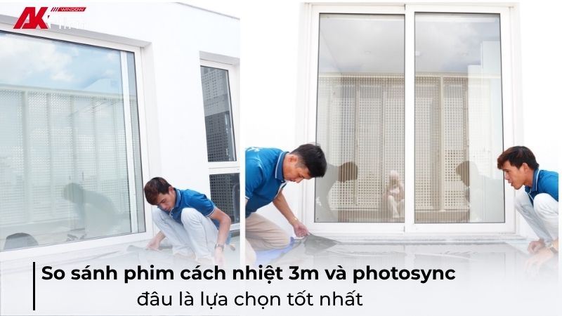 So sánh phim cách nhiệt 3M và Photosync