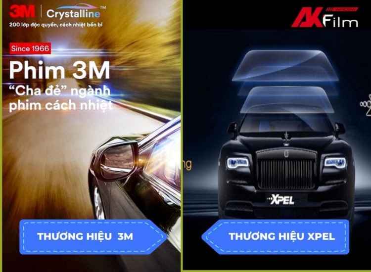 So sánh thương hiệu phim 3M và Xpel
