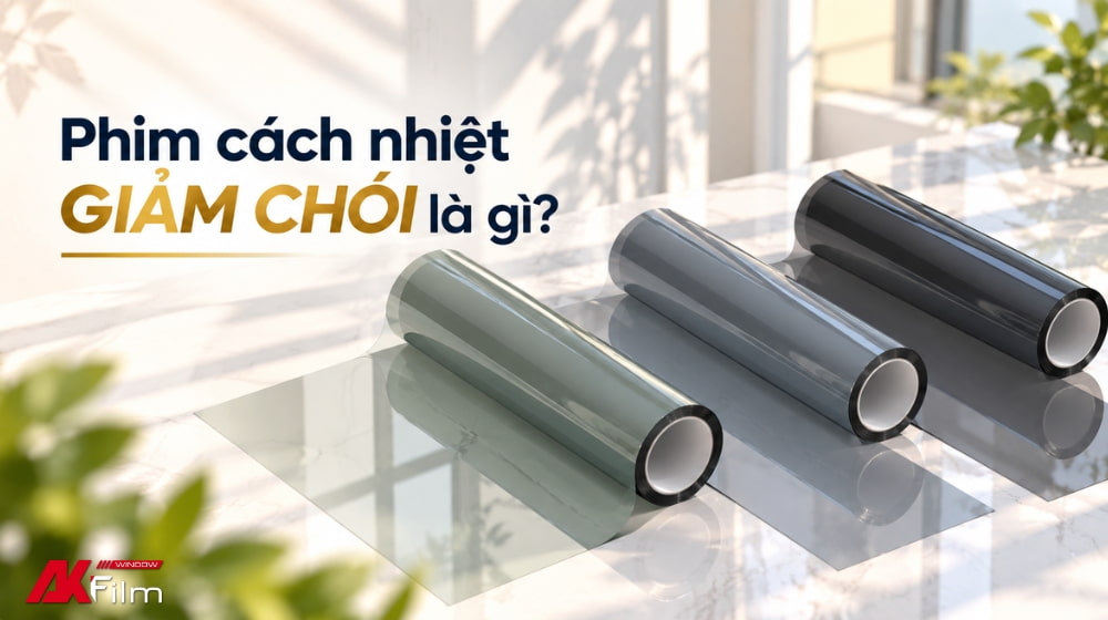 Phim cách nhiệt giảm chói giúp cân bằng ánh sáng, nhiệt độ và duy trì không gian dễ chịu