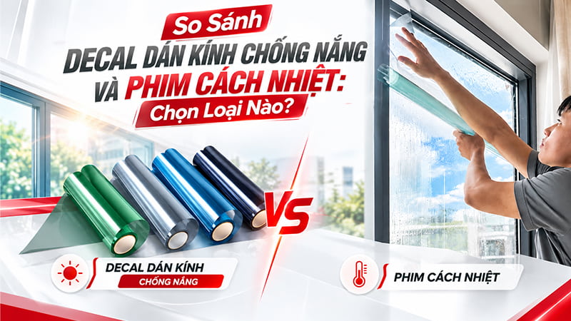 Decal Dán Kính Chống Nắng